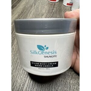 SILK GENESIS SHUNGITE Divine Body Cream Warm Vanilla 8 oz. Sealed New!
